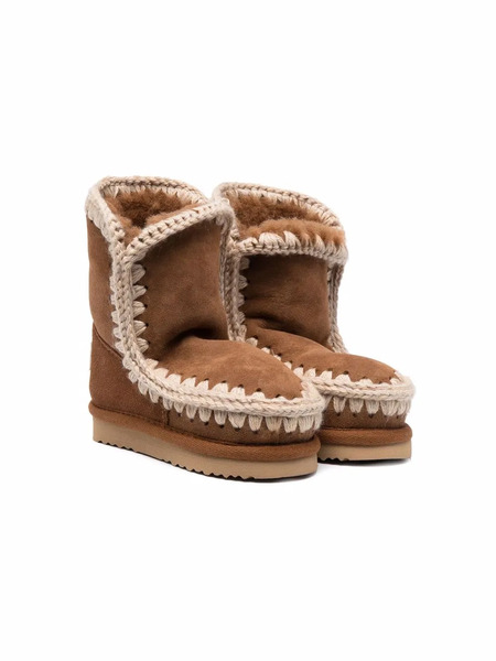  Mou Kids Eskimo Shearling Boots - Brown 