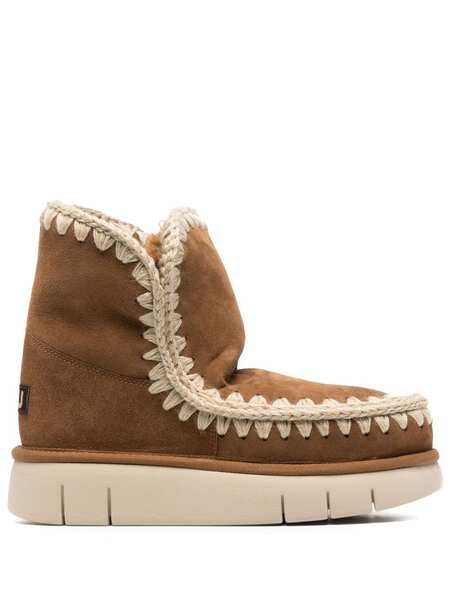  Mou Logo-patch Slip-on Boots - Brown 