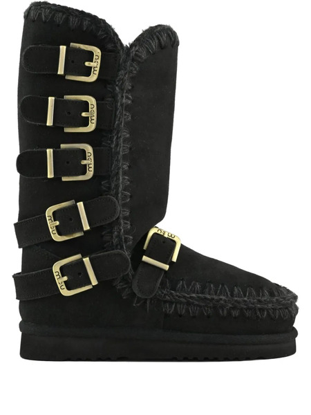  Mou 40mm Eskimo Buckle-straps Boots - Black 