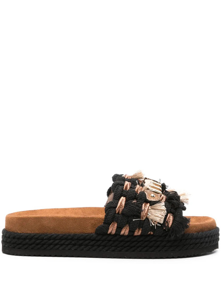  Mou Rope-band Slides - Black 