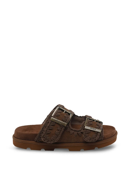  Mou Suede Sandals - Brown 