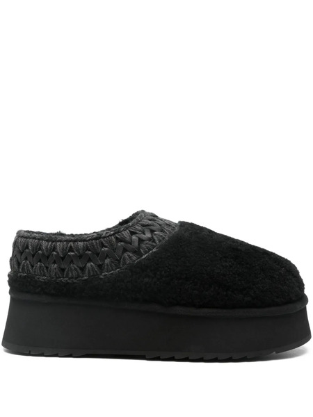  Mou Woven Clogs - Black 