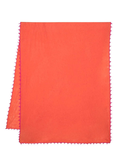  Mouleta Rectangle-shape Cashmere Scarf - Orange 