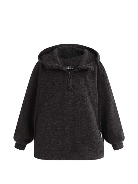  Moustache Half-zip Sweatshirt - Grey 