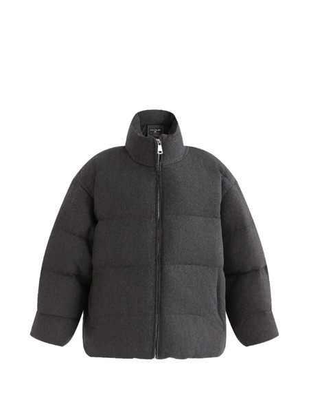  Moustache Herringbone Puffer Jacket - Grey 