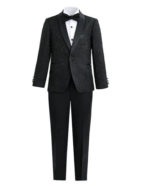  Moustache Single-breasted Suit - Black 
