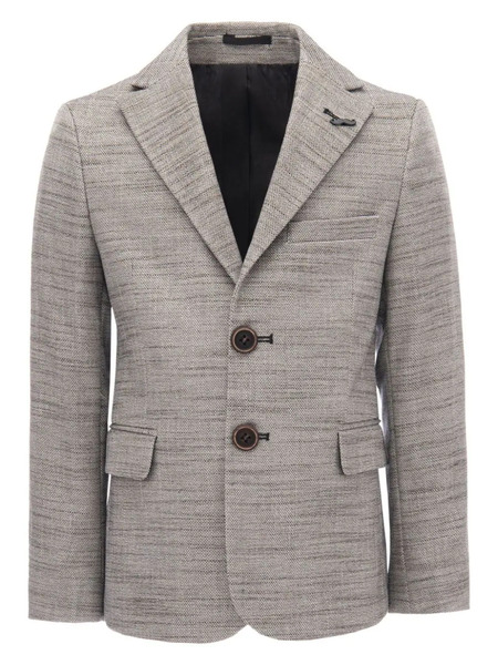  Moustache Tweed Single-breasted Blazer - Neutrals 