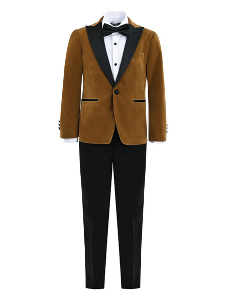  Moustache Velvet Suit - Brown 