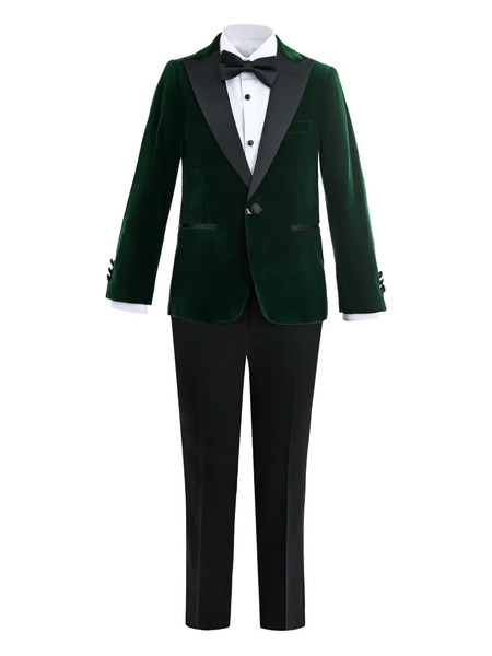  Moustache Velvet Suit - Green 