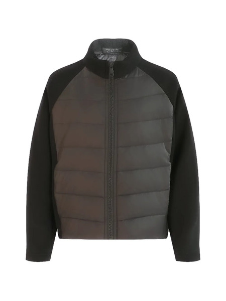  Moustache Zip-up Padded Jacket - Black 