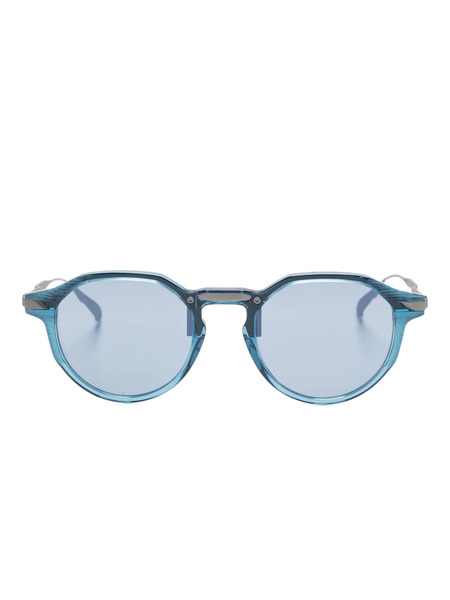  Movitra Inceptus 03 Round-frame Sunglasses - Blue 