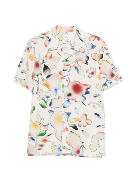  Mps Floral-print Shirt - Neutrals 
