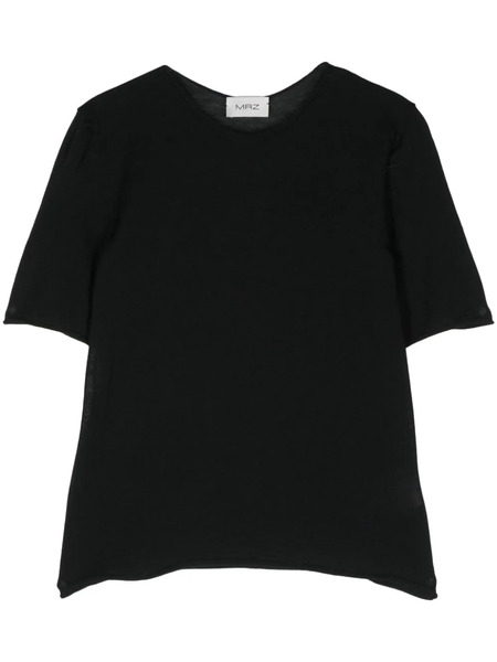  Mrz Fine-ribbed Top - Black 