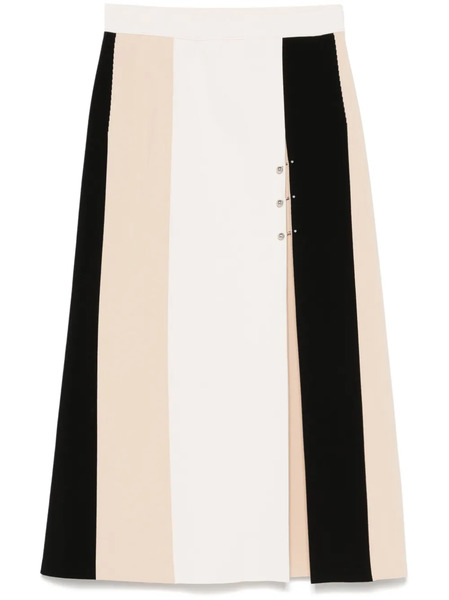  Mrz Panelled Midi Skirt - Neutrals 