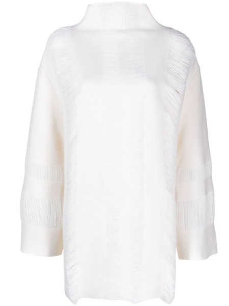  Mrz Roll-neck Drop-shoulder Jumper - White 