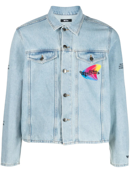  Msftsrep Logo-print Denim Jacket - Blue 