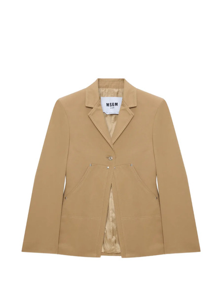  Msgm Button-fastening Blazer - Neutrals 