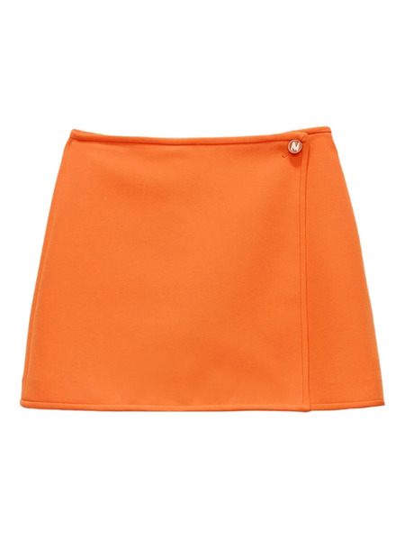  Msgm Button-fastening Mini Skirt - Orange 