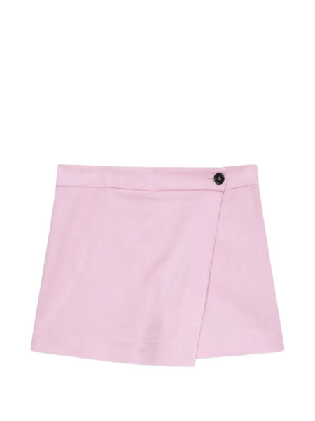  Msgm Button-fastening Wrap Shorts - Pink 