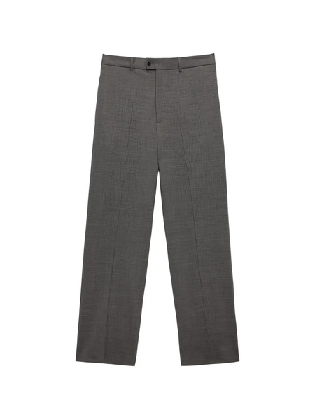  Msgm Button Tailored Trousers - Grey 