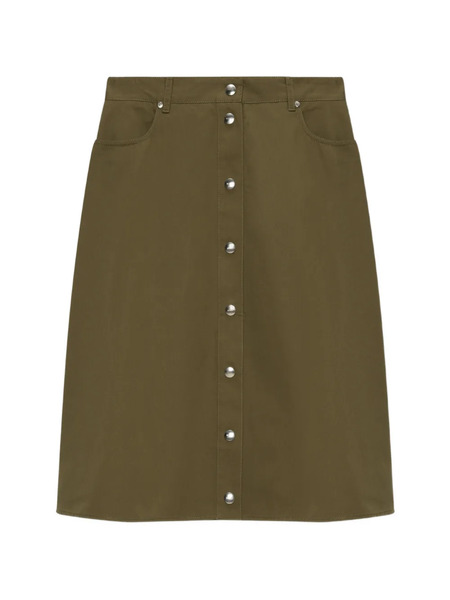  Msgm Buttoned Midi A-line Skirt - Green 