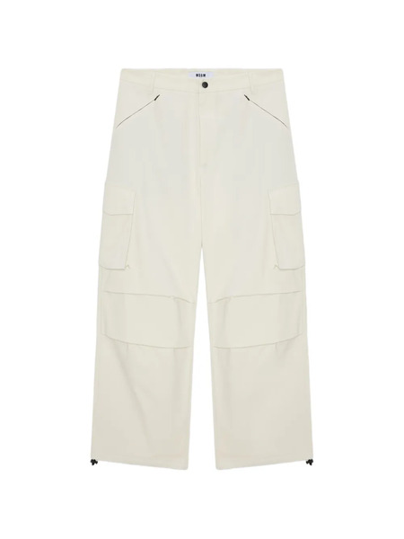  Msgm Cargo-pockets Trousers - White 