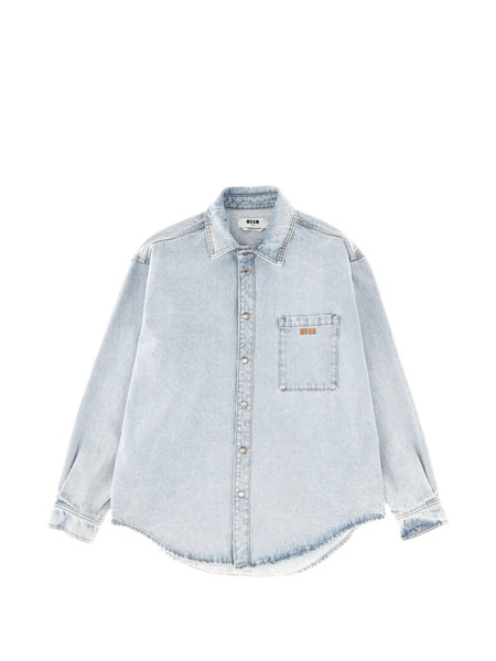  Msgm Chest-pocket Shirt - Blue 