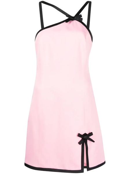  Msgm Contrast-trim Minidress - Pink 