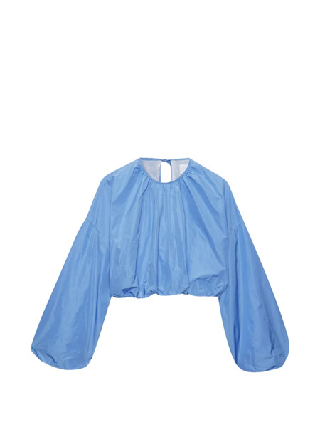  Msgm Crew-neck Blouse - Blue 