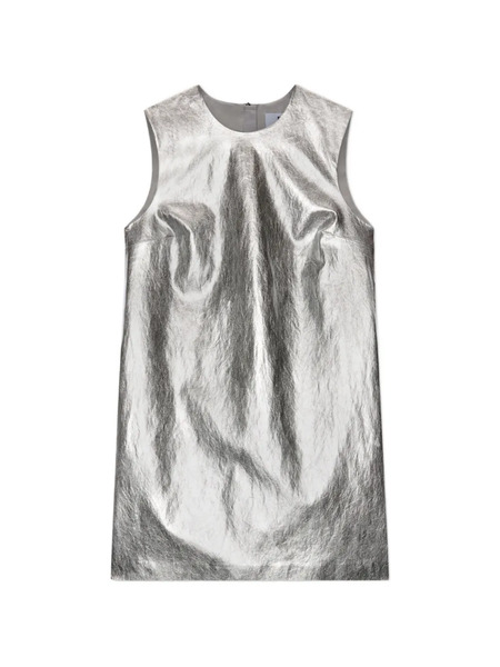 Msgm Crew-neck Sleeveless Mini Dress - Silver 