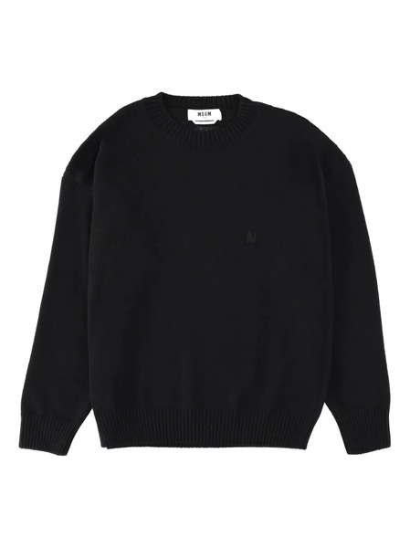  Msgm Crew-neck Sweater - Black 