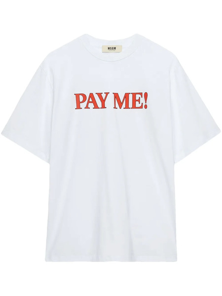  Msgm Crew-neck T-shirt - White 