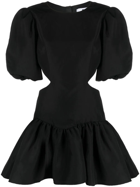  Msgm Cut-out Flared Minidress - Black 