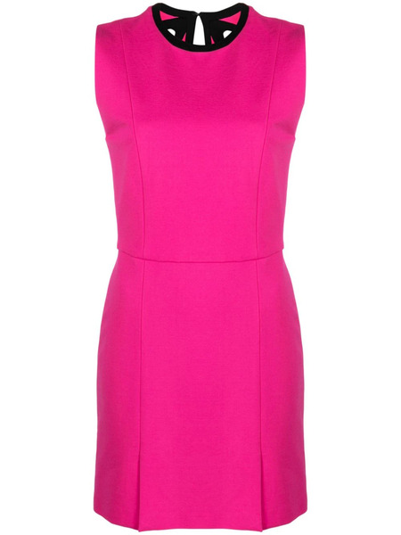  Msgm Cutout-bow Minidress - Pink 