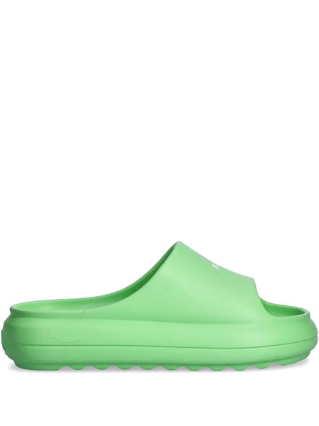  Msgm Debossed-logo Slides - Green 