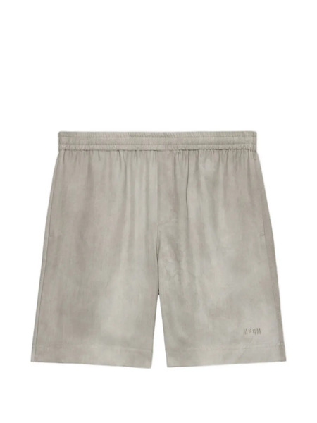  Msgm Elasticated Track Shorts - Grey 