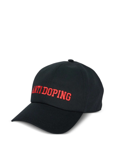  Msgm Embroidered Baseball Cap - Black 