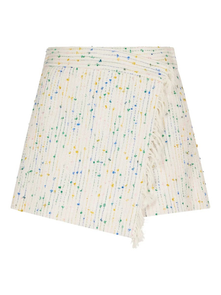  Msgm Embroidered Skorts - White 