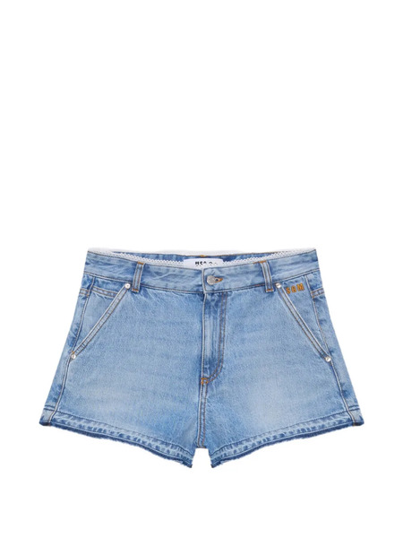  Msgm Frayed Shorts - Blue 