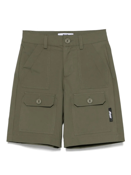  Msgm Kids Cargo Shorts - Green 