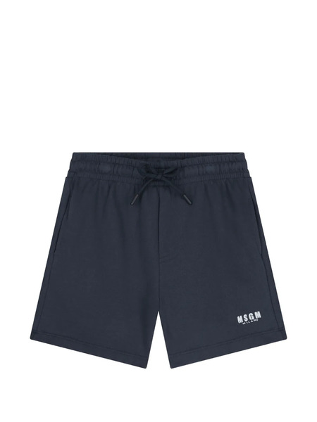  Msgm Kids Drawstring Shorts - Blue 