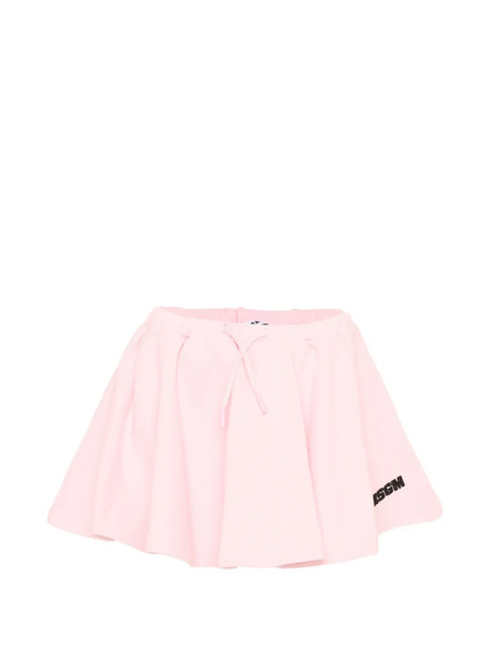  Msgm Kids Drawstring Skirt - Pink 
