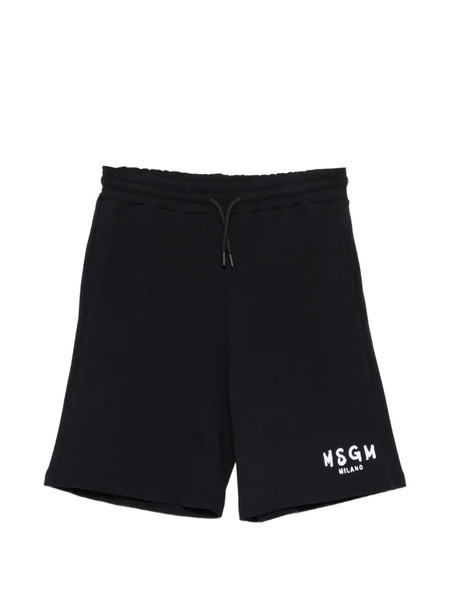  Msgm Kids Elasticated-waist Shorts - Black 