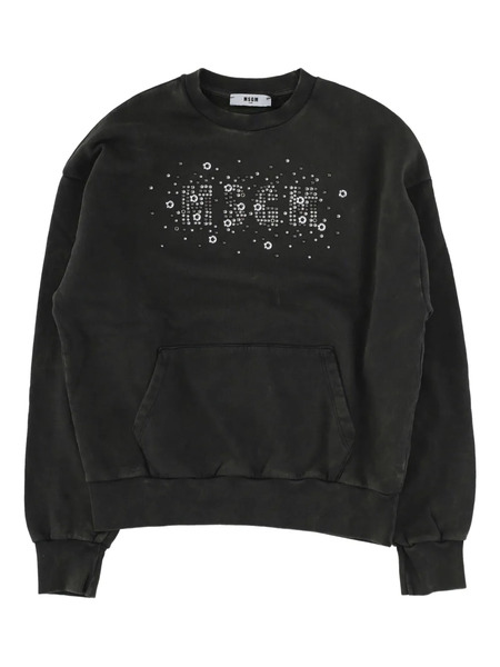  Msgm Kids Embellished Sweatshirt - Grey 