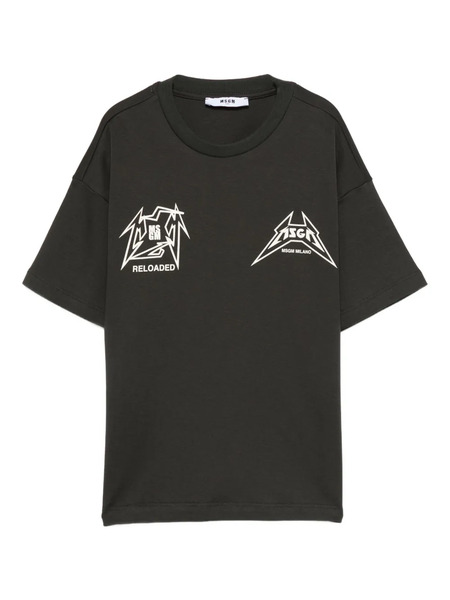  Msgm Kids Graphic-print T-shirt - Black 