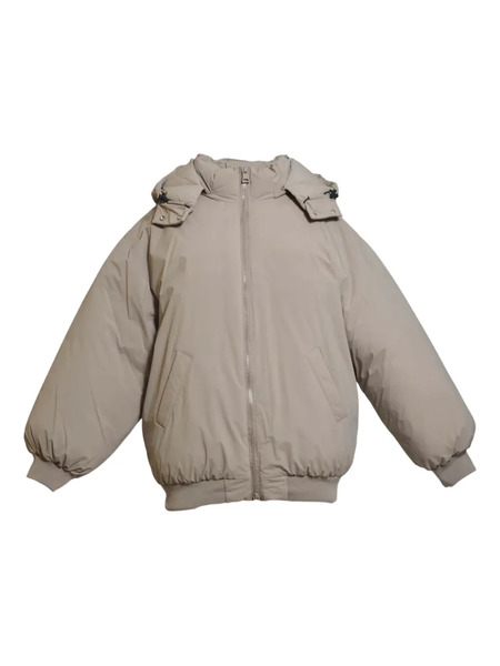  Msgm Kids Hooded Puffer Jacket - Grey 