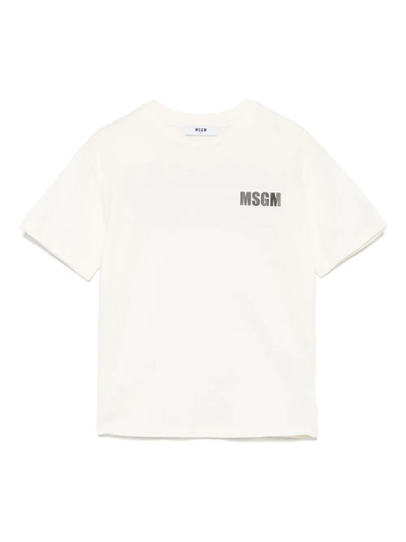  Msgm Kids Jersey T-shirt - Neutrals 