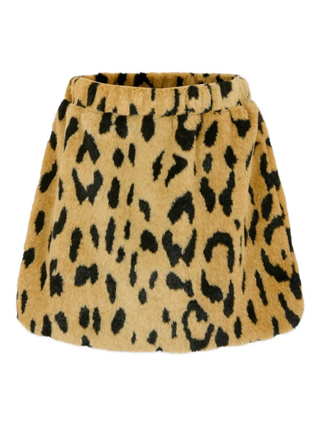  Msgm Kids Leopard Skirt - Neutrals 