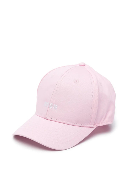  Msgm Kids Logo-embroidered Cap - Pink 