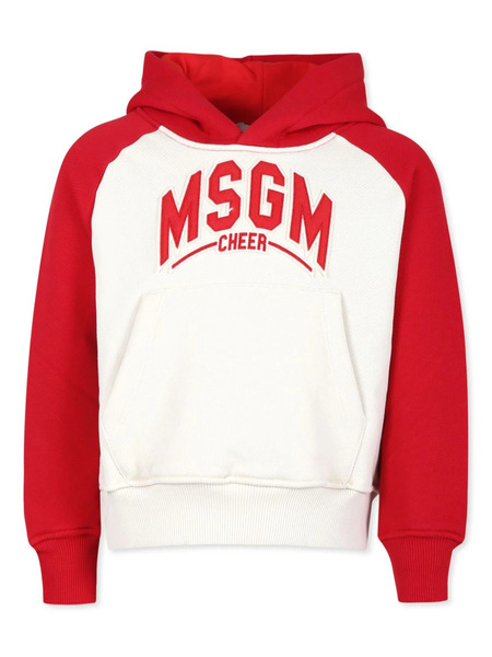 Msgm Kids Logo-embroidered Hoodie 